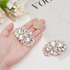 Съемные зажимы для обуви из легированного стекла FIND-WH0423-71RG