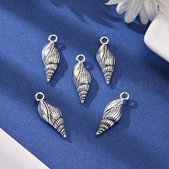 Tibetischer stil Aluminium Anhänger & Charms&nbsp;TIBEP-20321-AS-RS