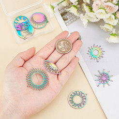 8 шт. 8 стиля ионного покрытия (IP) 201 подвески из нержавеющей стали&nbsp;STAS-DC0002-86