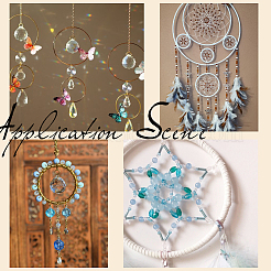 10 шт. железное кольцо для самодельной плетеной сети/паутины с перьями&nbsp;IFIN-SP0001-56B-KCG