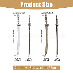 16 шт. 2-х цветные большие подвески в тибетском стиле&nbsp;FIND-CA0010-83