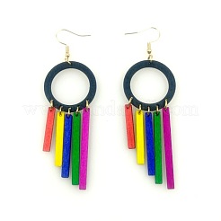 Серьги-подвески из сплава дерева в богемном стиле&nbsp;FS-WGB571B-02