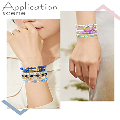 Наборы для самостоятельного изготовления браслетов из бусин в стиле бохо&nbsp;DIY-YW0011-36