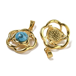 Синтетические бирюзовые подвески&nbsp;STAS-U024-15G-06