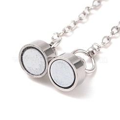 Латунная магнитная застежка с предохранительной цепочкой для троса&nbsp;KK-F839-035P