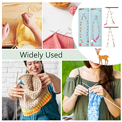 Цепочки для вязания рядов из стеклянных и акриловых бисера HJEW-NB00079