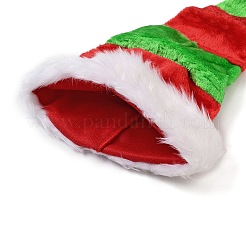 Gorros navideños con estampado de tela de felpa a rayas&nbsp;AJEW-B030-02