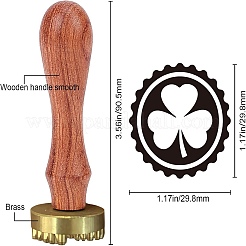 3шт. 3-х стильная латунная головка штампа&nbsp;DIY-CP0005-75H