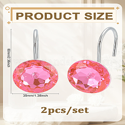 2 stücke eisen duschvorhang ringe für badezimmer&nbsp;DIY-LP0001-98B