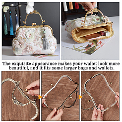 Ручка-рамка для кошелька с замком-поцелуем из железа&nbsp;AJEW-WH20004-33A