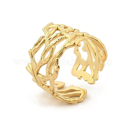 Кольца-манжеты из нержавеющей стали 304 полые широкие для женщин&nbsp;LS-RJEW-G338-24G