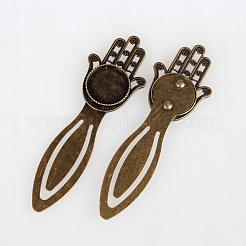 Cabochon bases marcador de libro hierro bronce antiguo&nbsp;PALLOY-N0084-12AB-NF