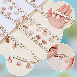 2 ярд полиэстера и отделка ракушками OCOR-PH0006-39