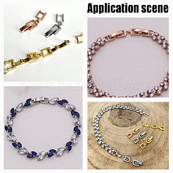 16 шт. 8 стиля экологически чистых латунных застежек для часового ремешка KK-AR0003-51