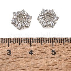 Coupelles en laiton avec zircone cubique à micro-pavé&nbsp;CU-CBA6E4E-03P