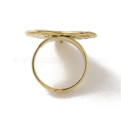 Регулируемые кольца из нержавеющей стали 304 с текстурой в форме сердца&nbsp;RJEW-K258-01G