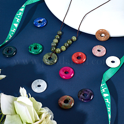 12шт 12 стиля натуральные подвески из драгоценных камней G-BC0001-58