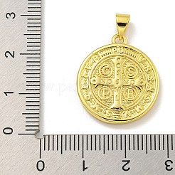 Стойка покрытие латунь паве природа ракушка религия подвески KK-C074-31G-01