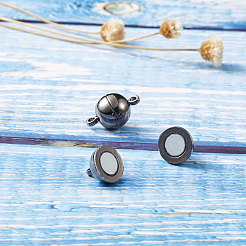 Круглая латунная магнитная застежка KK-TA0007-44B