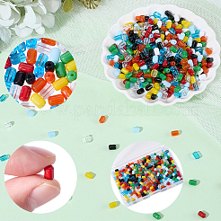 720 Stück 9 Farben undurchsichtige Jade-Imitationsglasperlen&nbsp;GLAA-SC0003-02