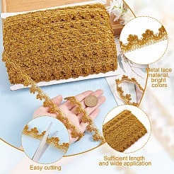 Металлизированная кружевная отделка OCOR-WH0086-92