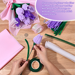 Kits de bricolage de guirlandes de tiges chenille&nbsp;DIY-SC0033-14B