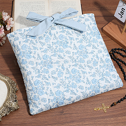 Kosmetiktaschen aus Polyester mit Blumenmuster&nbsp;ABAG-WH0048-81
