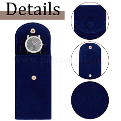 8 шт. 4-х цветные плюшевые тканевые мешочки для хранения часов с кнопкой TP-DR0001-05