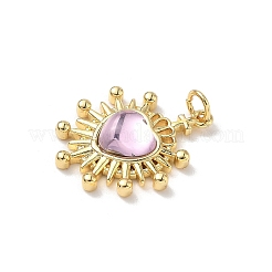 Подвески сердце латуни&nbsp;KK-D426-16D-G