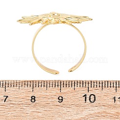 Anelli aperti del polsino in ottone&nbsp;LS-RJEW-Z129-02G-03