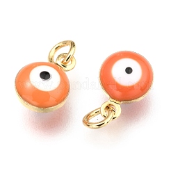 Латунь эмаль бисера X-KK-B024-02G-H