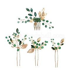 Набор из литого сплава заколок и гребней для волос PW-WG8F762-01