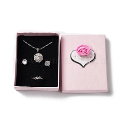 Картон комплект ювелирных изделий коробки CON-D013-01