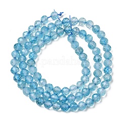 Stränge aus natürlichen und gefärbten blauen Topasperlen&nbsp;LS-G-B088-C05-04