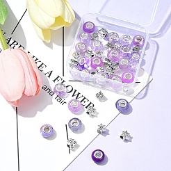 Европейские бусины из сплава и смолы в тибетском стиле своими руками DIY-FS0006-78D