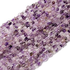 Натуральный фиолетовый рутилированный кварц G-I389-A29