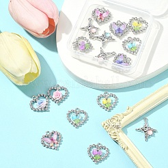 7 стиль подвески из платинового сплава стекла&nbsp;FIND-FS0003-71