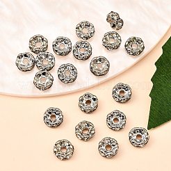 Perline distanziatori strass in ottone&nbsp;X-RB-A014-L6mm-01P