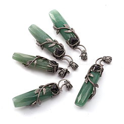 Большие подвески из натурального и синтетического смешанного драгоценного камня&nbsp;G-I278-07