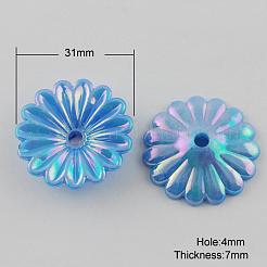 Непрозрачные акриловые бусины SACR-Q066-M