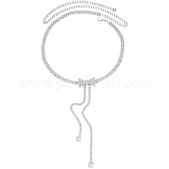 Цепочные ремни с кристаллами и стразами AJEW-WH20816-035P