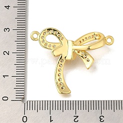 Покрытие стойки латунь проложить прозрачный кубический цирконий бант соединитель подвески&nbsp;KK-I716-28G