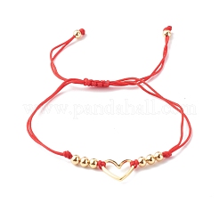 Регулируемые нейлоновые нити плетеные браслеты из бисера BJEW-JB06437