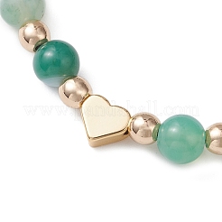 Браслеты из бусин натурального полосчатого агата&nbsp;BJEW-JB12752-03