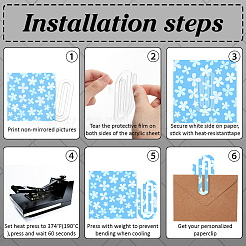 20 шт. 2 вида прозрачных акриловых скрепок&nbsp;AJEW-PH0007-85