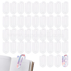 40 шт. прозрачная акриловая скрепка&nbsp;AJEW-GL0003-05