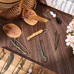 10 шт. 5 стиля броши из сплава в тибетском стиле&nbsp;JEWB-SC0001-57