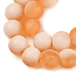 Perles de verre givrées craquelées&nbsp;X1-GLAA-U001-6mm-M10