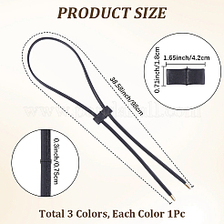 3 Stück 3 Farben PU-Leder Kordelzug für Bucket Bag&nbsp;DIY-CL0001-46