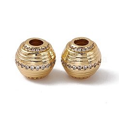 Стойки обшивки латунь микро проложить кубического циркония бусы KK-C007-46G